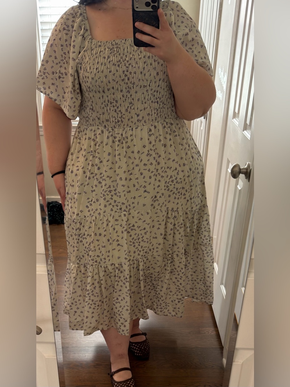 Smocked Tiered Dress